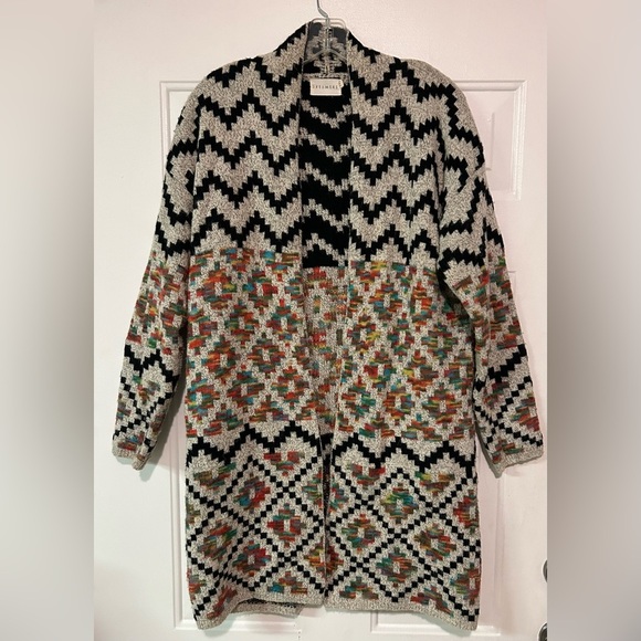 Dreamer Open Front Tribal Aztec Southwestern Open Cardigan Sweater Women’s M/L - Picture 1 of 12